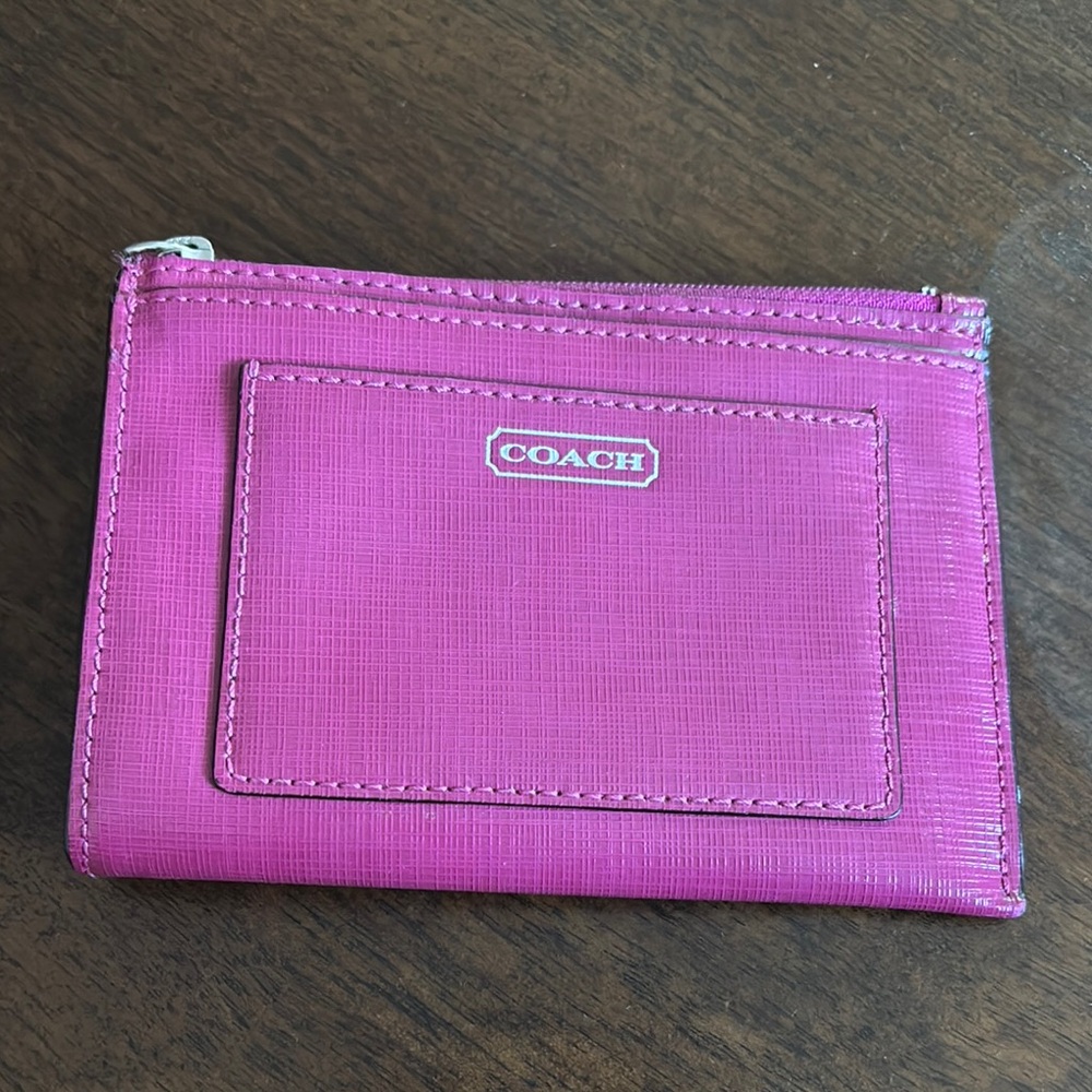 Coach Pink Card Holder